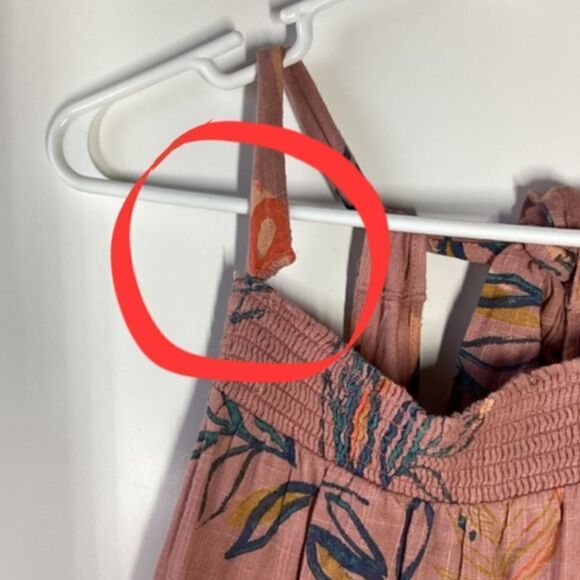 Free People Anita Floral Boho Maxi Dress Mauve Orange - Picture 16 of 16